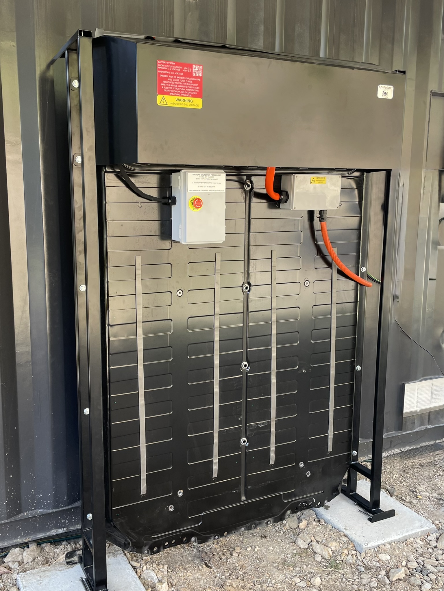 Battery installation at a Queensland property